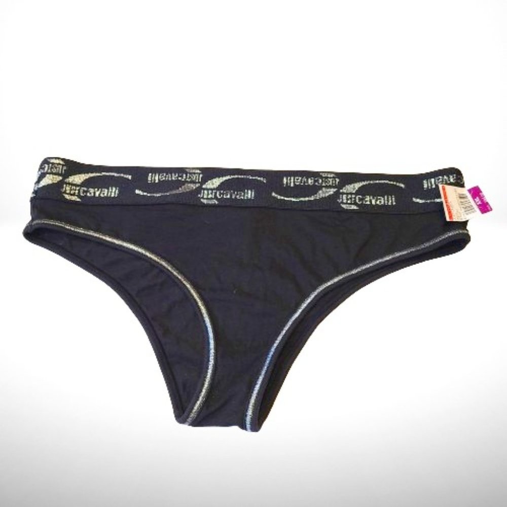 Just Cavalli Intimo Donna LOGO Slip Underwear - New - Size: 48